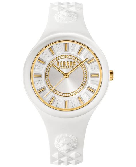 Versus Versace Womens White 39 mm Fire Island Watch 